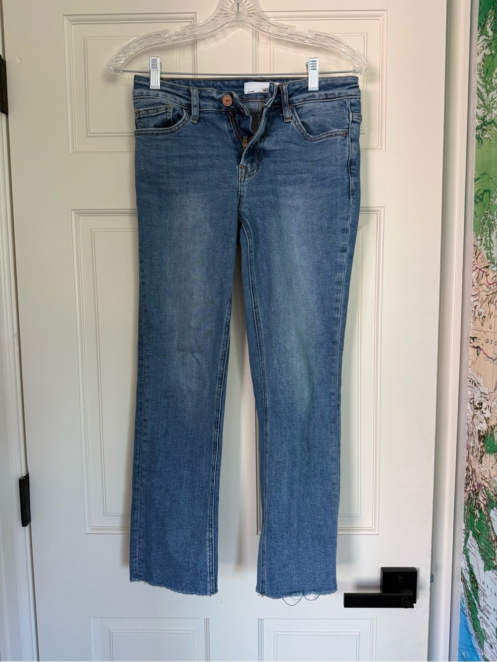 Vervet Women's Blue Straight-Leg Jeans - size 26